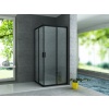 Douche Hoekinstap Mat Zwart + zijwand 8mm