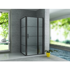 Douchehokje Aloni draaideur + zijwand 8mm