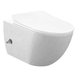 Design Ophang wc met rvs Sproeier (bidet) Rimoff SET