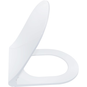Flat Wc-zitting Duroplast Wit, Quick Release, Inox Scharnieren, Softclose