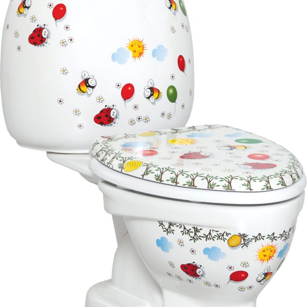 Staande Kinder-wc Wit S-trap