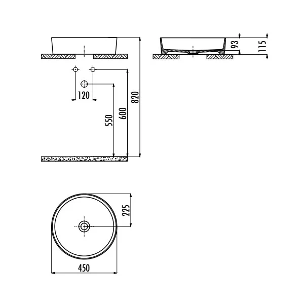 Loop Waskom Rond 45 cm