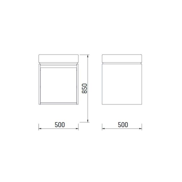 Mass Onderkast 50x85x50cm enkel onderkast