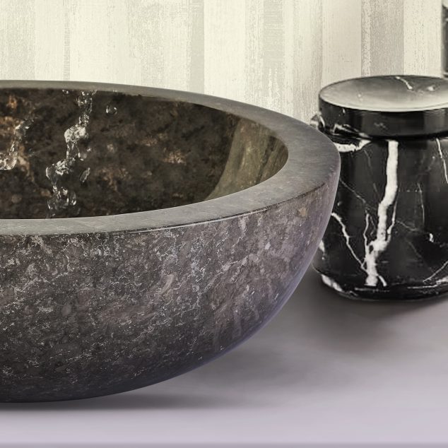 Waskom Grijs Marmer 35cm x 12cm