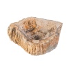 Waskom fossiel hout 30cm-35cmx15cm