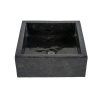 Vierkanten Waskom Volledig gepolijst Zwart 40cm x 40cm x 15cm