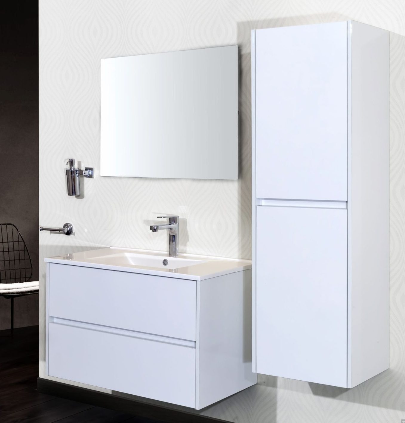 Hayat 80cm Wit Glossy